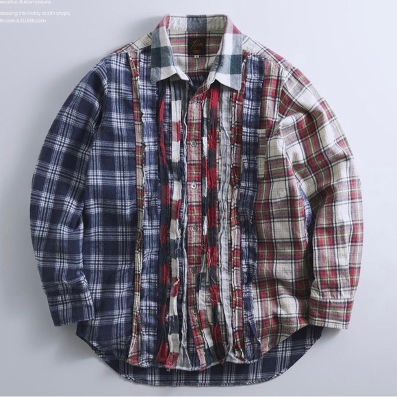 KITH for Needles Ribbon Cuts Flannel Shirt - Picture 4 of 7